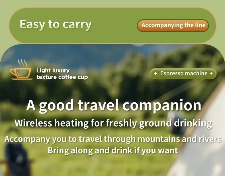 Cafeteira Portátil 3 em 1 Sem Fio