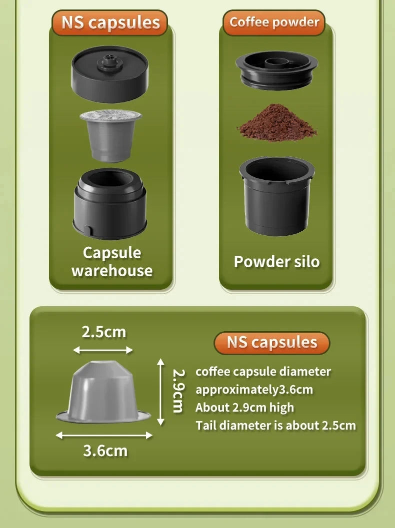 Cafeteira Portátil 3 em 1 Sem Fio