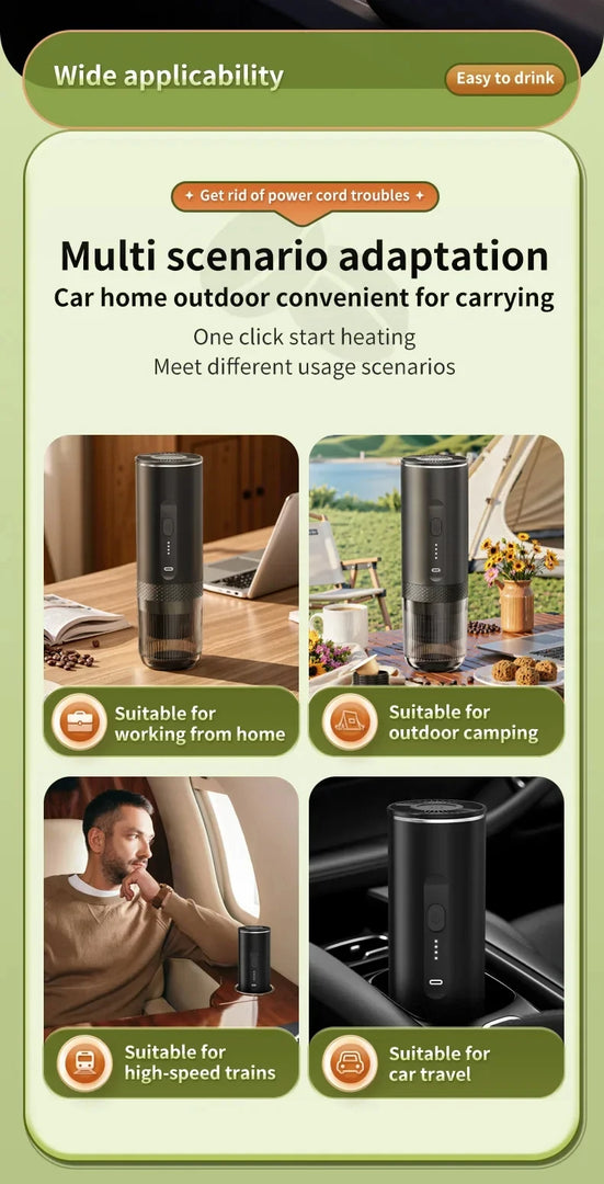 Cafeteira Portátil 3 em 1 Sem Fio