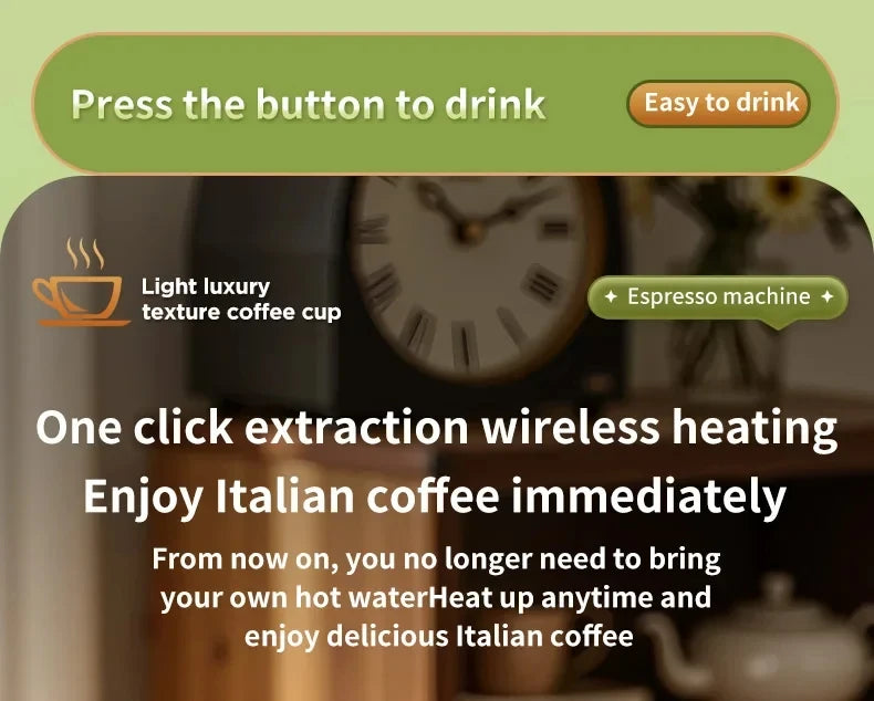 Cafeteira Portátil 3 em 1 Sem Fio